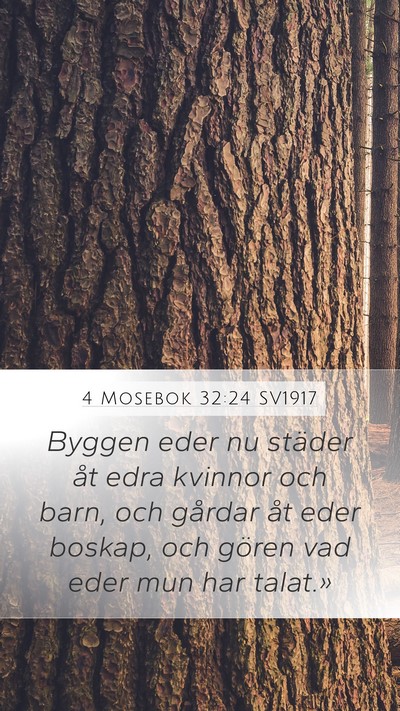 4 Mosebok 32:24 SV1917 Bible Verse Image