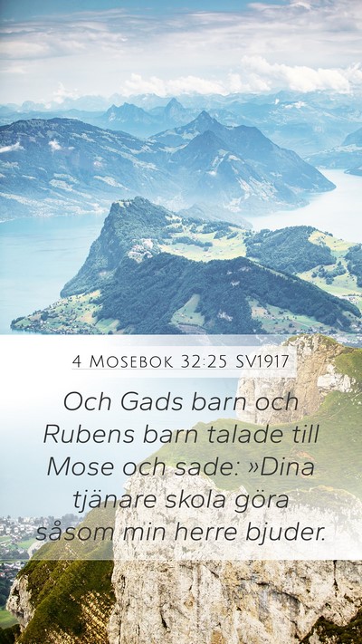 4 Mosebok 32:25 SV1917 Bible Verse Image