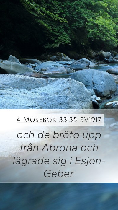 4 Mosebok 33:35 SV1917 Bible Verse Image
