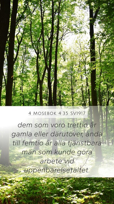 4 Mosebok 4:35 SV1917 Bible Verse Image