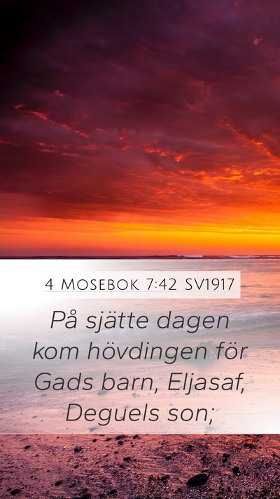 4 Mosebok 7:42 SV1917 Bible Verse Image