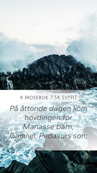 4 Mosebok 7:54 SV1917 Bible Verse Image