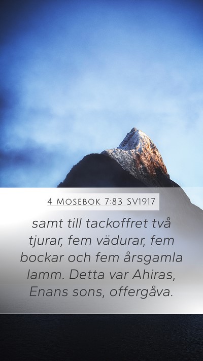 4 Mosebok 7:83 SV1917 Bible Verse Image