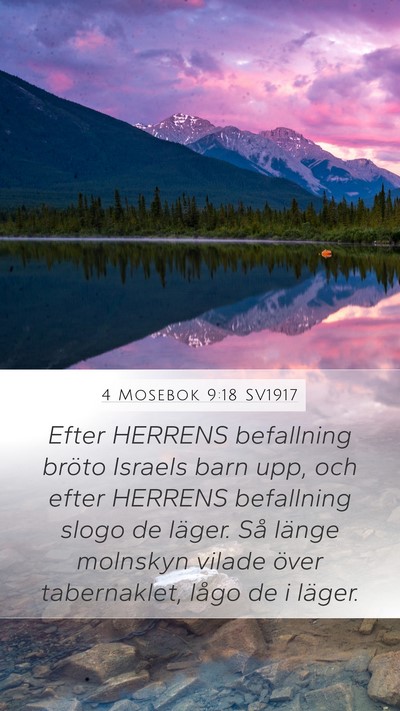 4 Mosebok 9:18 SV1917 Bible Verse Image