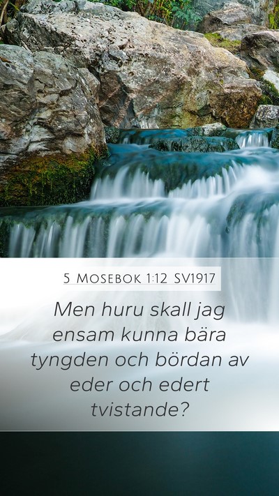 5 Mosebok 1:12 SV1917 Bible Verse Image