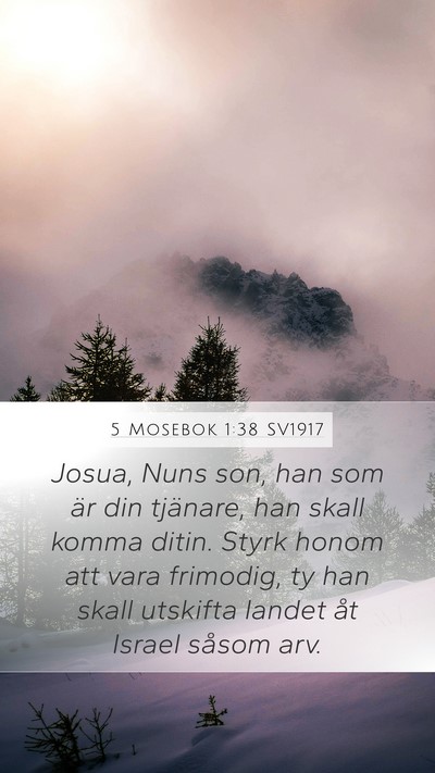 5 Mosebok 1:38 SV1917 Bible Verse Image