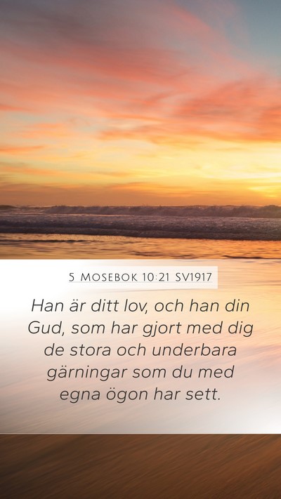 5 Mosebok 10:21 SV1917 Bible Verse Image