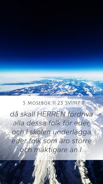 5 Mosebok 11:23 SV1917 Bible Verse Image