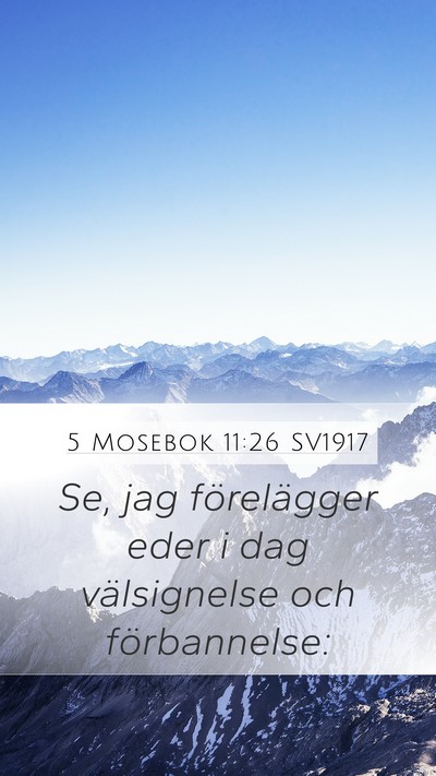 5 Mosebok 11:26 SV1917 Bible Verse Image