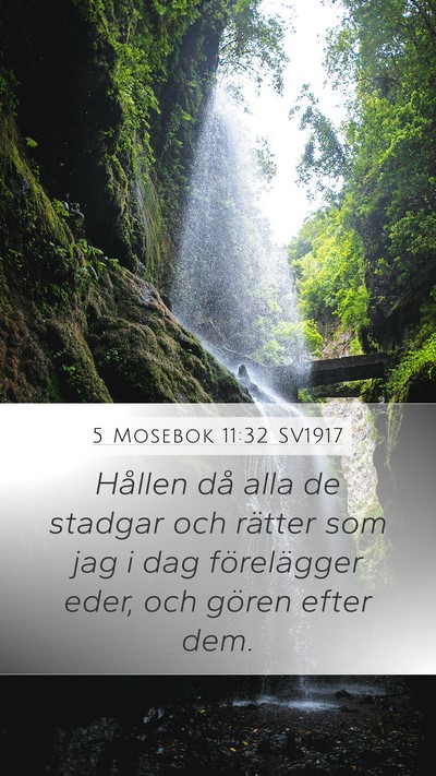 5 Mosebok 11:32 SV1917 Bible Verse Image