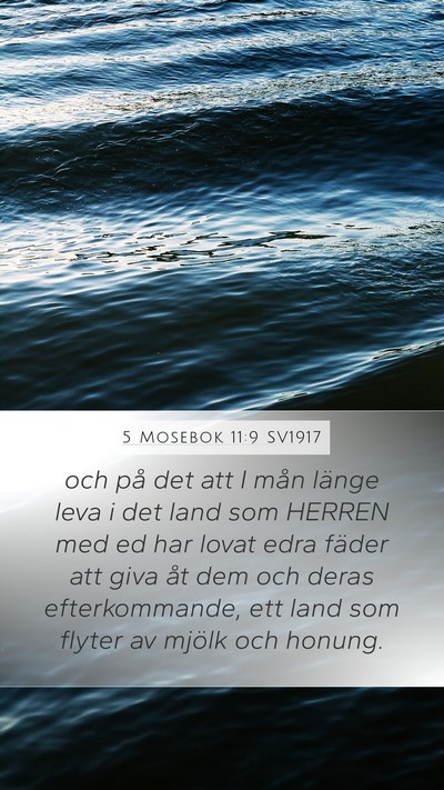 5 Mosebok 11:9 SV1917 Bible Verse Image