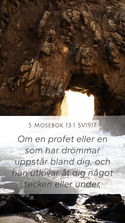 5 Mosebok 13:1 SV1917 Bible Verse Image