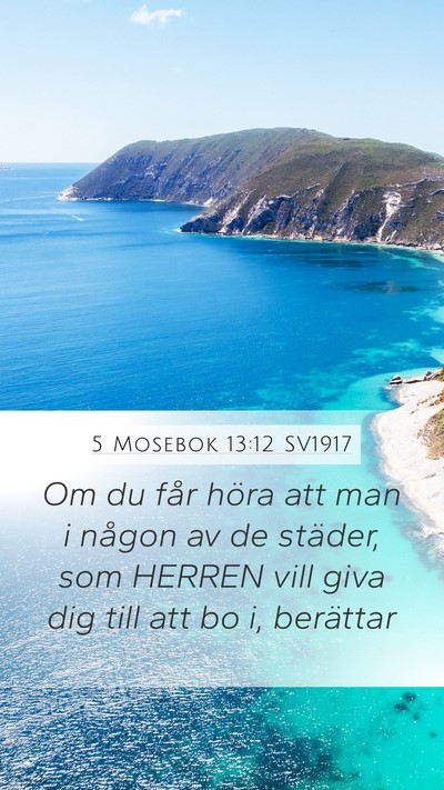 5 Mosebok 13:12 SV1917 Bible Verse Image