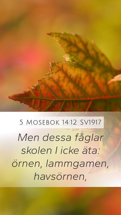 5 Mosebok 14:12 SV1917 Bible Verse Image