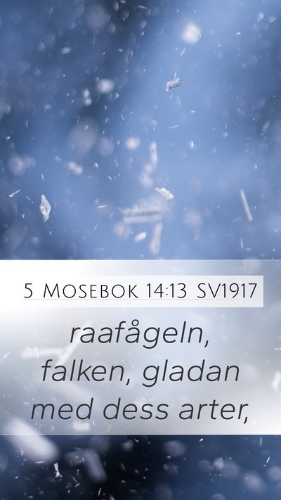 5 Mosebok 14:13 SV1917 Mobile Phone Wallpaper - raafågeln, falken, gladan med dess - Mobile Bible Verse Wallpaper