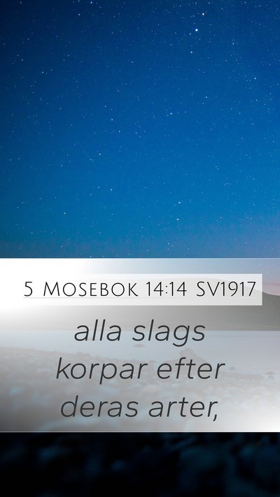 5 Mosebok 14:14 SV1917 Mobile Phone Wallpaper - alla slags korpar efter deras - Mobile Bible Verse Wallpaper
