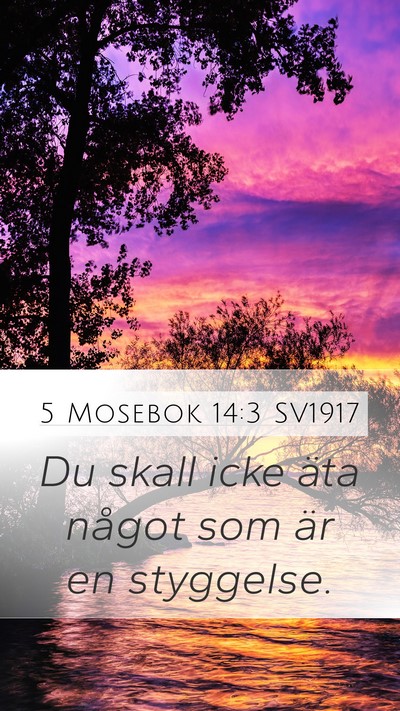 5 Mosebok 14:3 SV1917 Bible Verse Image