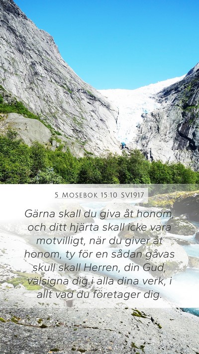 5 Mosebok 15:10 SV1917 Bible Verse Image