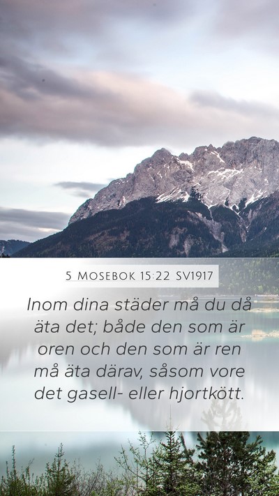 5 Mosebok 15:22 SV1917 Bible Verse Image