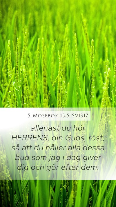 5 Mosebok 15:5 SV1917 Bible Verse Image
