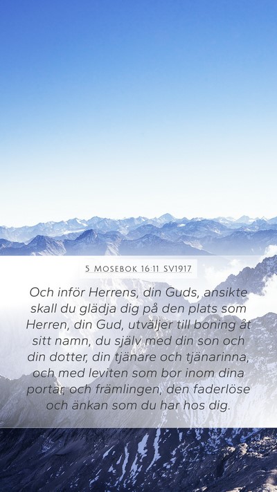 5 Mosebok 16:11 SV1917 Bible Verse Image
