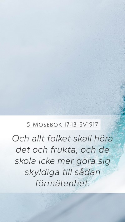 5 Mosebok 17:13 SV1917 Bible Verse Image