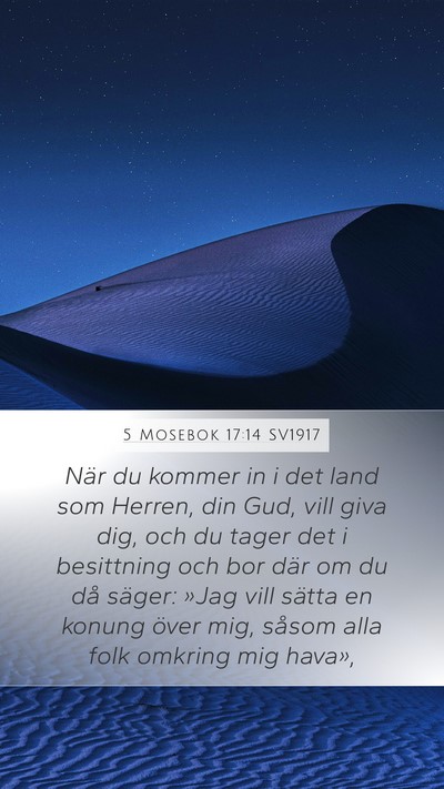 5 Mosebok 17:14 SV1917 Bible Verse Image