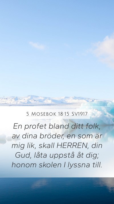 5 Mosebok 18:15 SV1917 Bible Verse Image