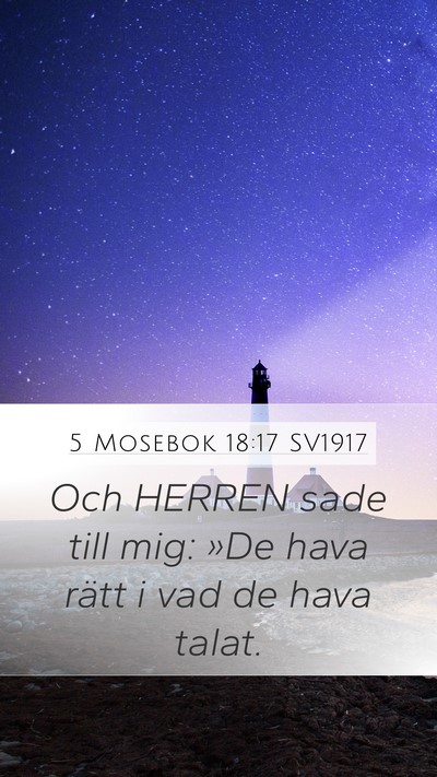 5 Mosebok 18:17 SV1917 Bible Verse Image