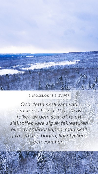 5 Mosebok 18:3 SV1917 Bible Verse Image