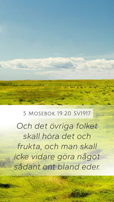 5 Mosebok 19:20 SV1917 Bible Verse Image