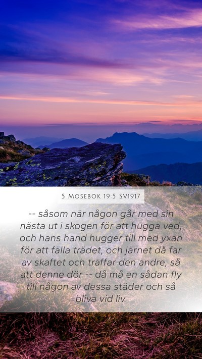 5 Mosebok 19:5 SV1917 Bible Verse Image