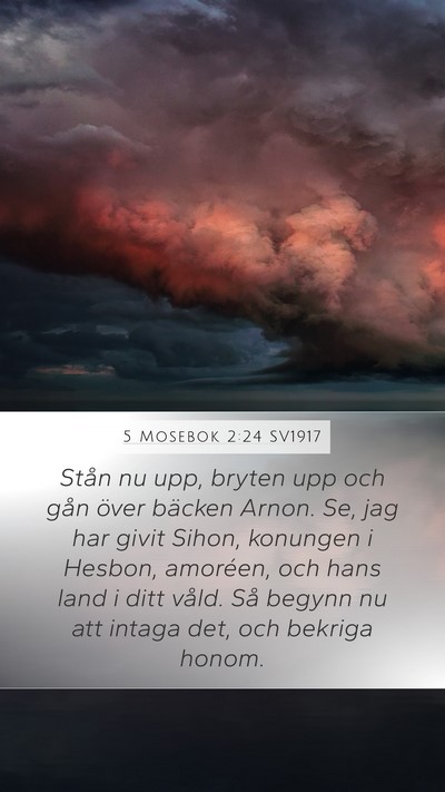 5 Mosebok 2:24 SV1917 Bible Verse Image