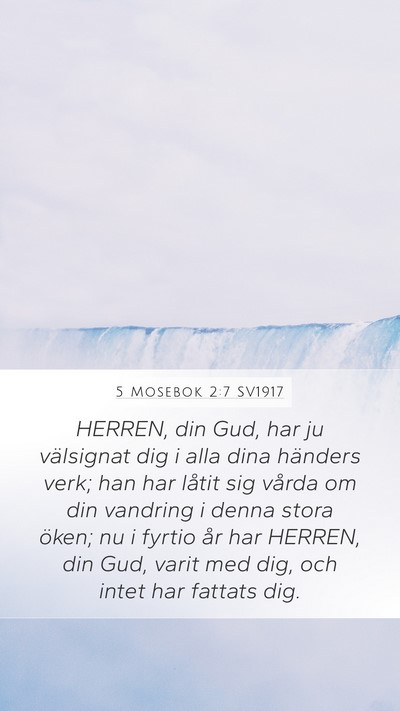 5 Mosebok 2:7 SV1917 Bible Verse Image