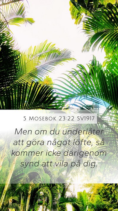 5 Mosebok 23:22 SV1917 Bible Verse Image