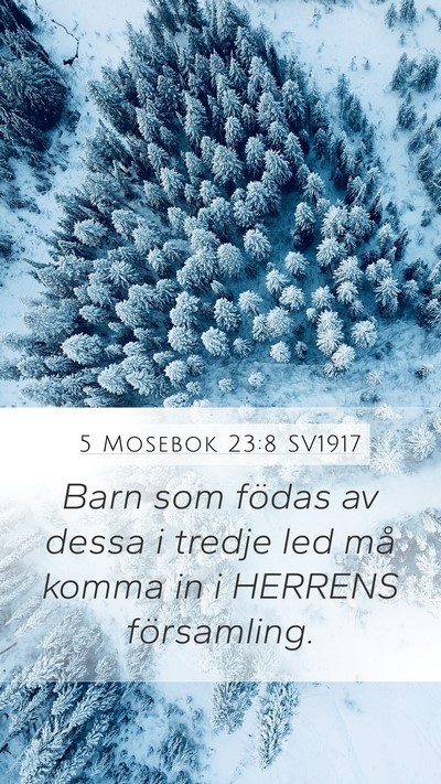 5 Mosebok 23:8 SV1917 Bible Verse Image