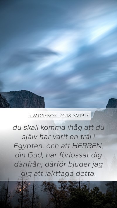 5 Mosebok 24:18 SV1917 Bible Verse Image