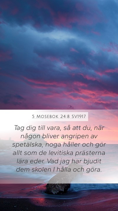5 Mosebok 24:8 SV1917 Bible Verse Image