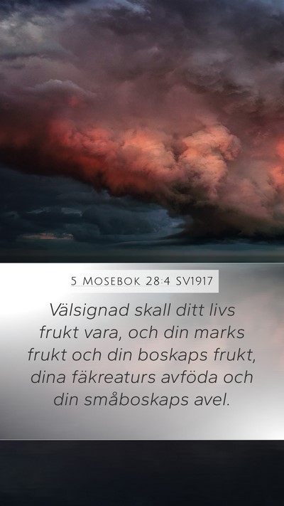 5 Mosebok 28:4 SV1917 Bible Verse Image