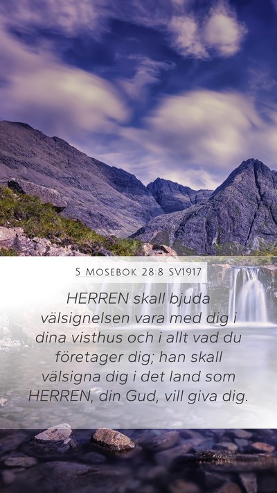 5 Mosebok 28:8 SV1917 Bible Verse Image