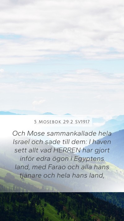 5 Mosebok 29:2 SV1917 Bible Verse Image