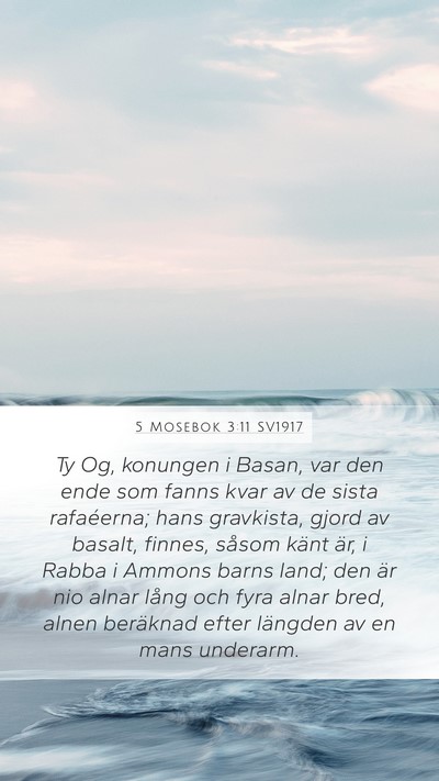 5 Mosebok 3:11 SV1917 Bible Verse Image