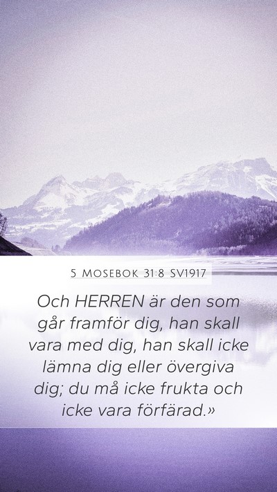 5 Mosebok 31:8 SV1917 Bible Verse Image