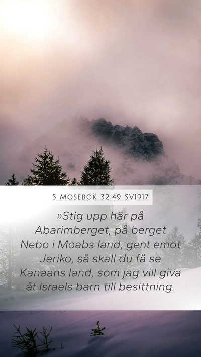 5 Mosebok 32:49 SV1917 Bible Verse Image