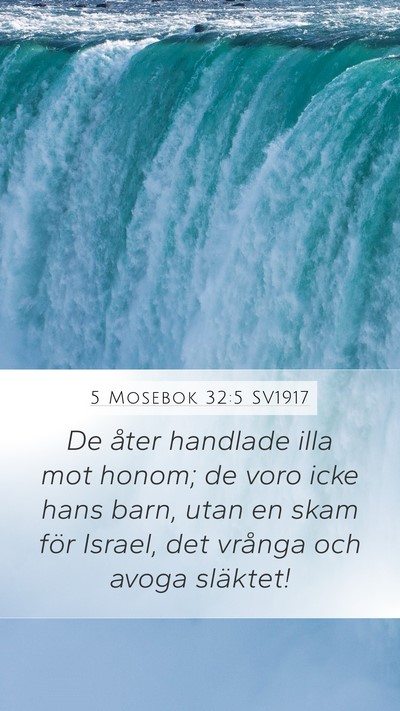 5 Mosebok 32:5 SV1917 Bible Verse Image