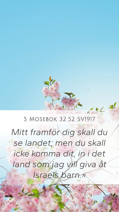 5 Mosebok 32:52 SV1917 Bible Verse Image
