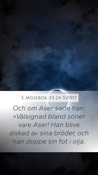 5 Mosebok 33:24 SV1917 Bible Verse Image