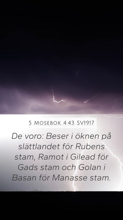 5 Mosebok 4:43 SV1917 Bible Verse Image