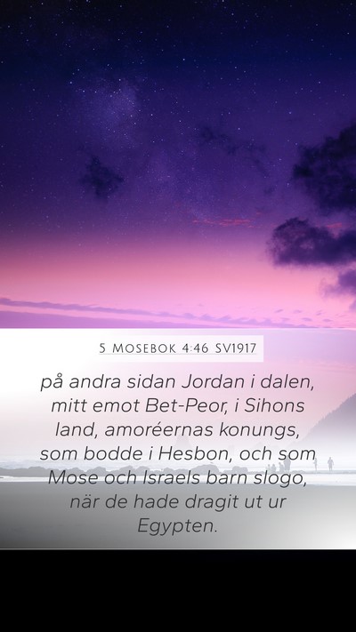 5 Mosebok 4:46 SV1917 Bible Verse Image