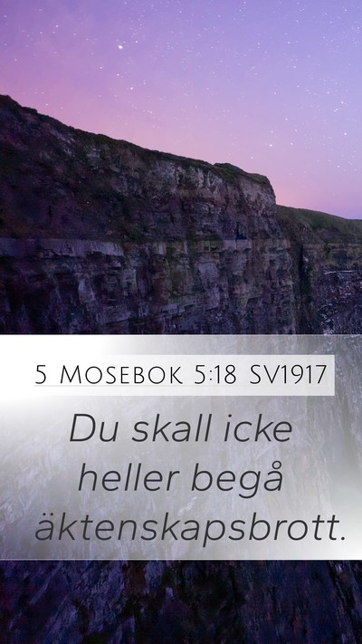 5 Mosebok 5:18 SV1917 Bible Verse Image